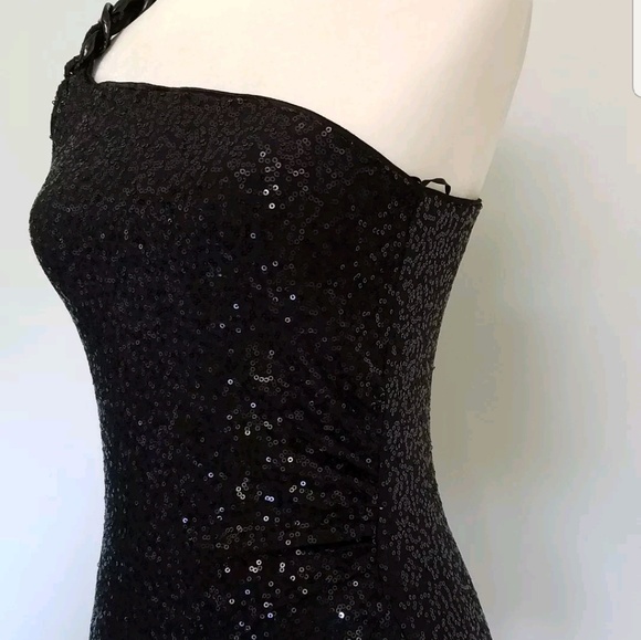Cache One Shoulder Sequin Sexy Top Size Small - Picture 3 of 7